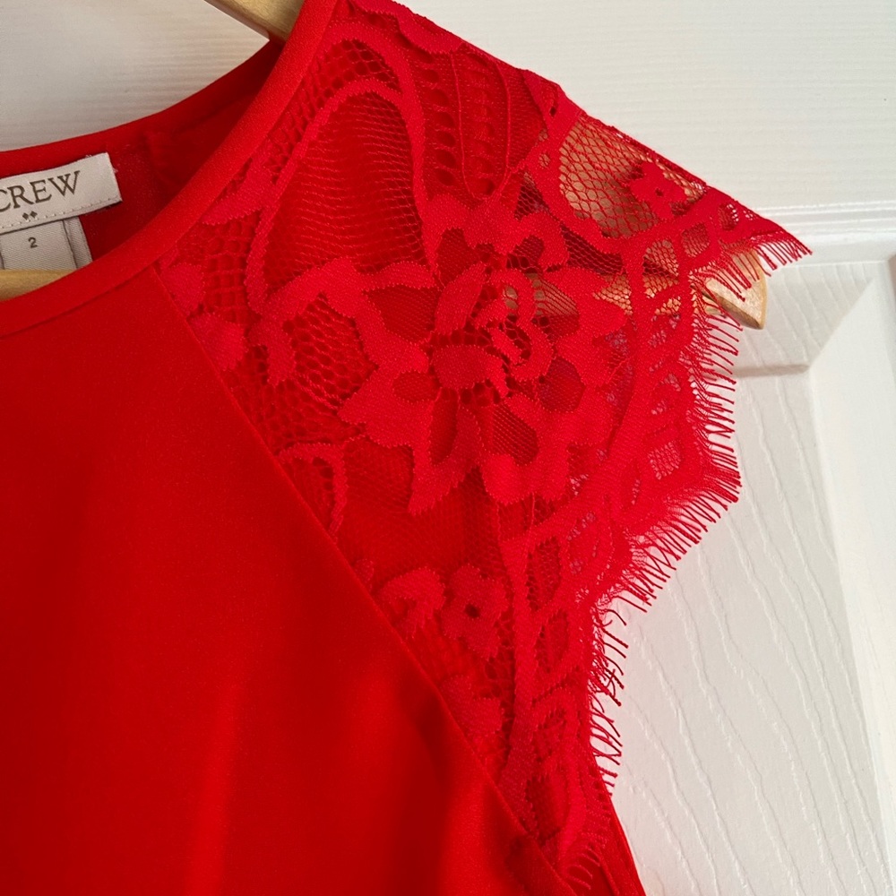 J Crew red top - Picture 3 of 4